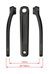 Fsa Ebike Chainset Ck-320 Bosch Bni 27.5Mm Black Cranks